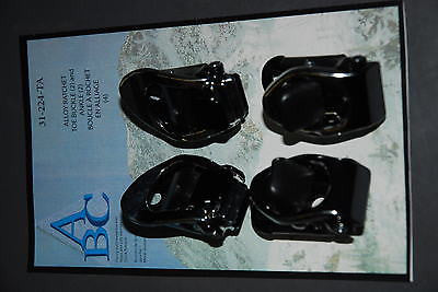 SNOWBOARD 4 PIECE BUCKLE Ratchet Set of 2 TOE 2 ANKLE L+ R ALLOY