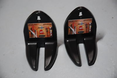 Apres ski WALL MOUNT ski holder, set of 2 Black n Red