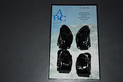 SNOWBOARD 4 PIECE BUCKLE Ratchet Set of 2 TOE 2 ANKLE L+ R ALLOY