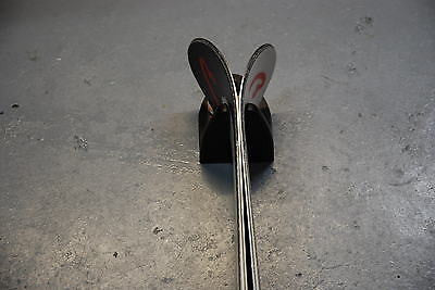 Apres ski WALL MOUNT ski holder, set of 2 Black n Red